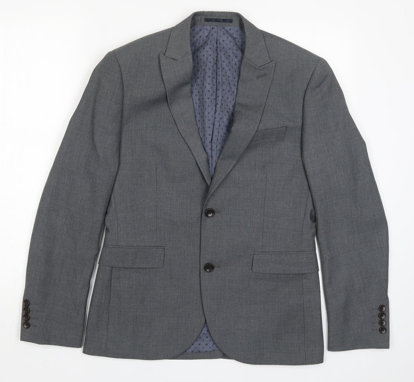 Mens UK Size 38 NEXT Regular Grey Suit Jacket