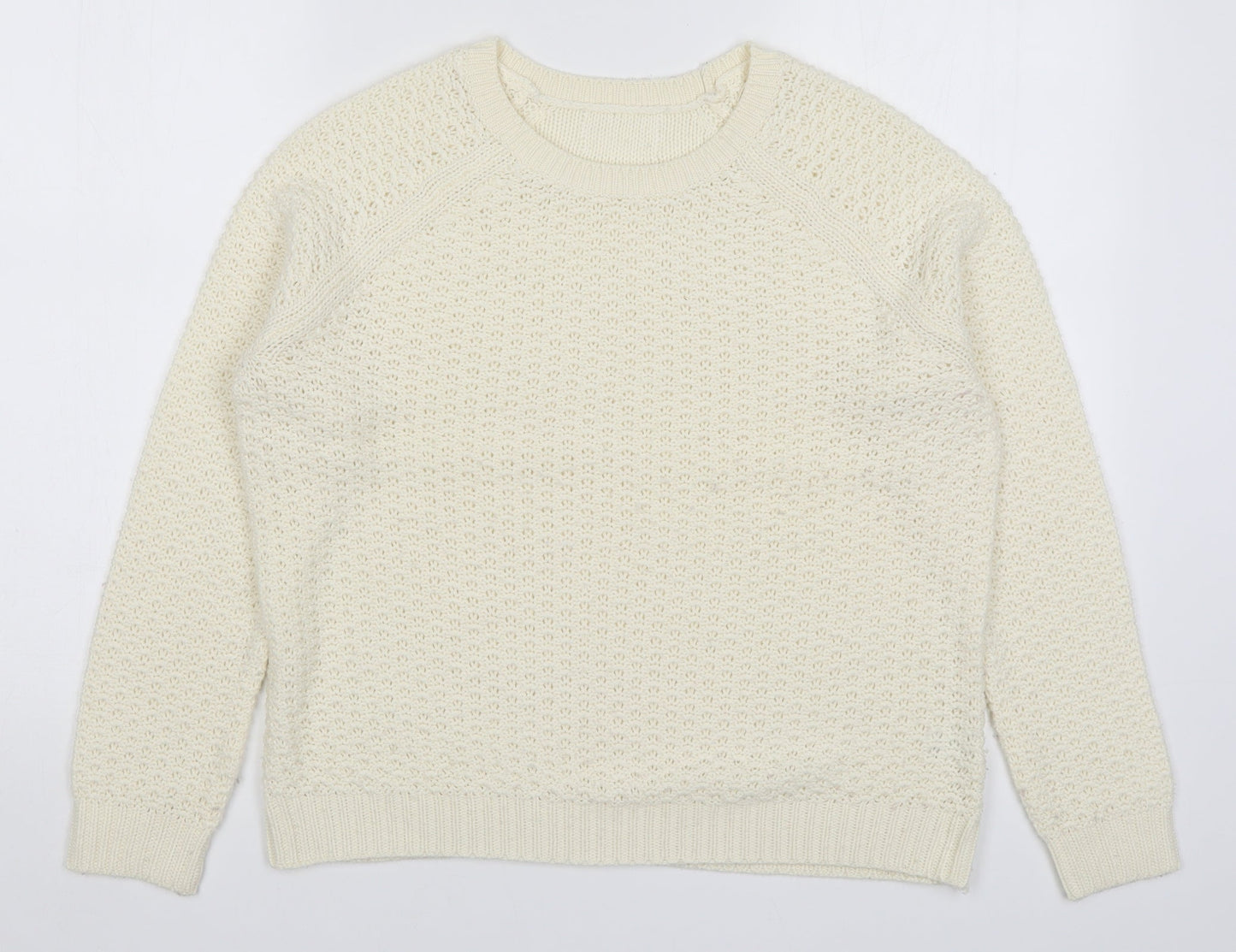 Womens UK Size S Matalan Ivory Pullover Jumper