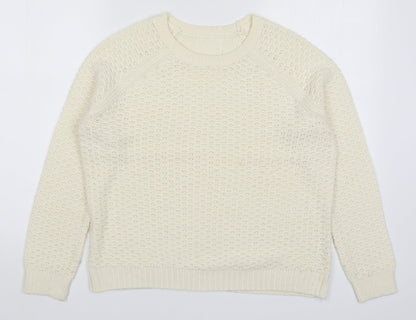 Womens UK Size S Matalan Ivory Pullover Jumper
