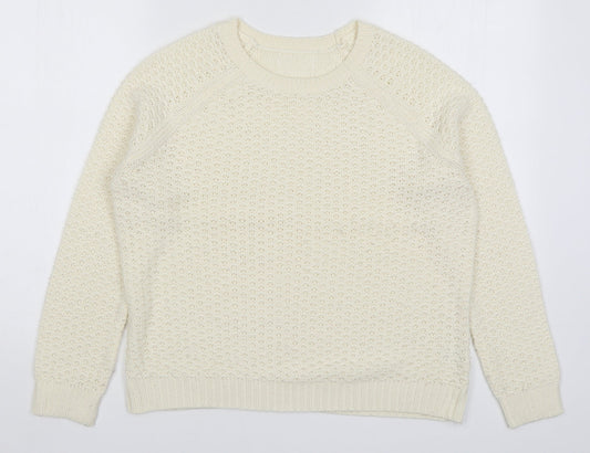 Womens UK Size S Matalan Ivory Pullover Jumper