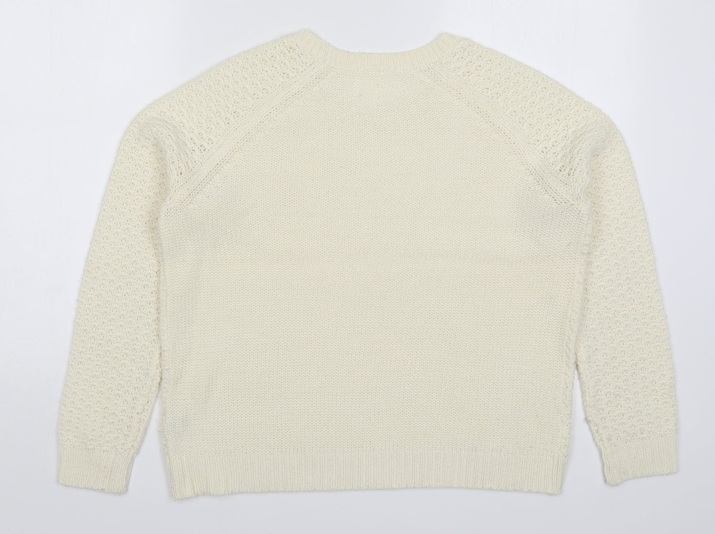 Womens UK Size S Matalan Ivory Pullover Jumper