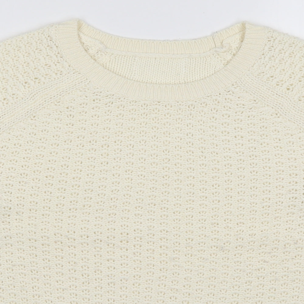 Womens UK Size S Matalan Ivory Pullover Jumper