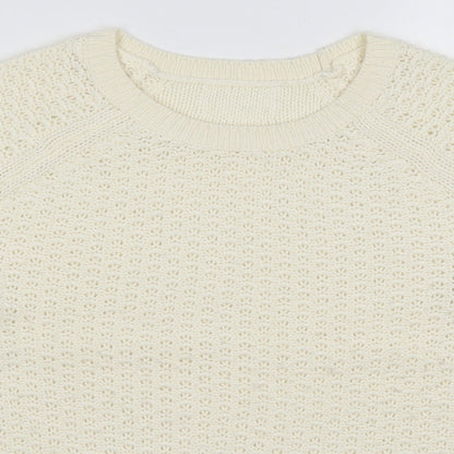 Womens UK Size S Matalan Ivory Pullover Jumper