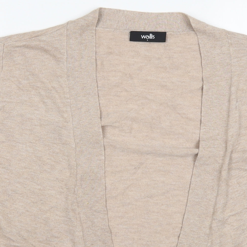 Womens UK Size L Wallis Beige Cardigan Jumper