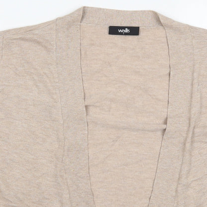 Womens UK Size L Wallis Beige Cardigan Jumper