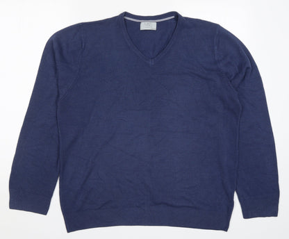 Marks and Spencer Mens Blue  Knit Pullover Jumper Size L