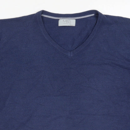 Marks and Spencer Mens Blue  Knit Pullover Jumper Size L
