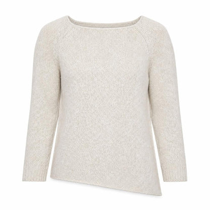 New Lok Womens Beige  Knit Pullover Jumper Size 8