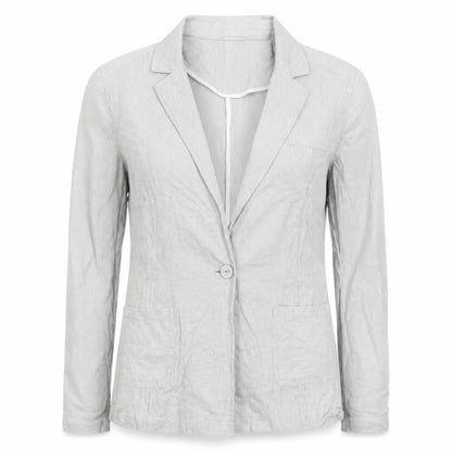 Marks & Spencer Womens Grey Striped  Jacket  Size 10
