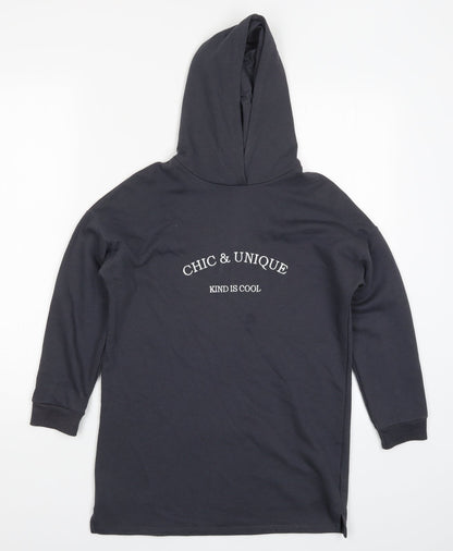 George Girls Grey   Pullover Hoodie Size 8-9 Years  - Chic & Unique Kind is Cool