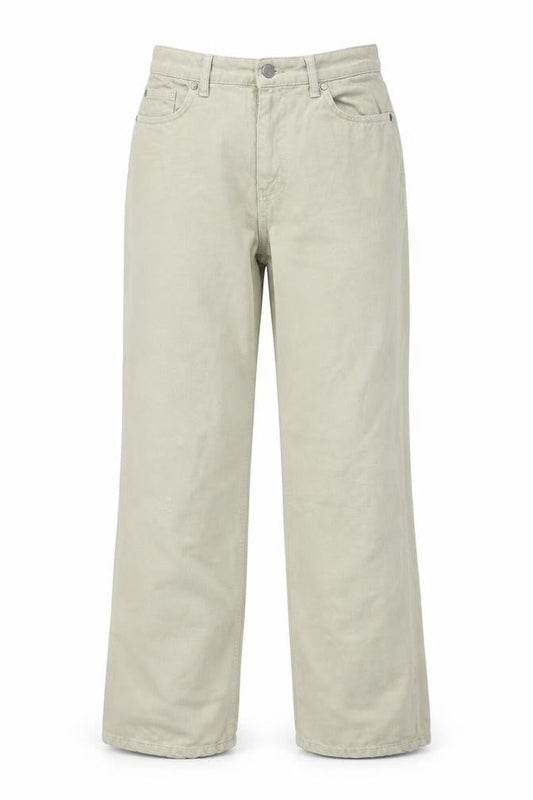 Womens UK Size 10 PRETTYLITTLETHING Regular Fit Straight Beige Jeans