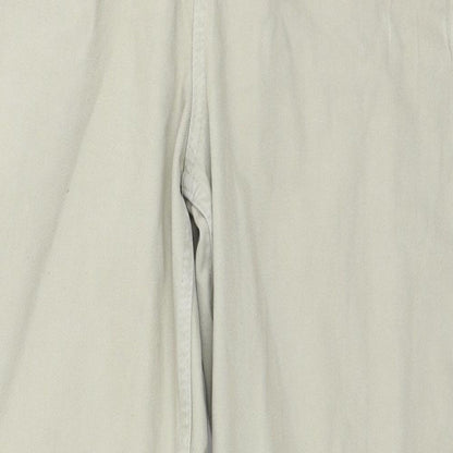 PRETTYLITTLETHING Womens Beige  Denim Straight Jeans Size 10 L29 in