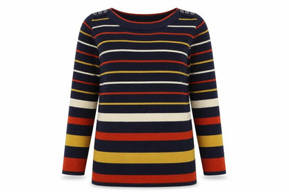 Womens UK Size 10 Isle Blue Pullover Jumper