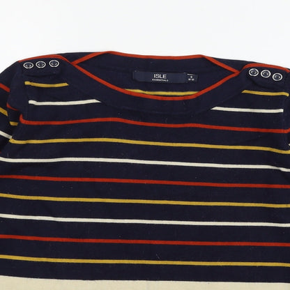 Womens UK Size 10 Isle Blue Pullover Jumper
