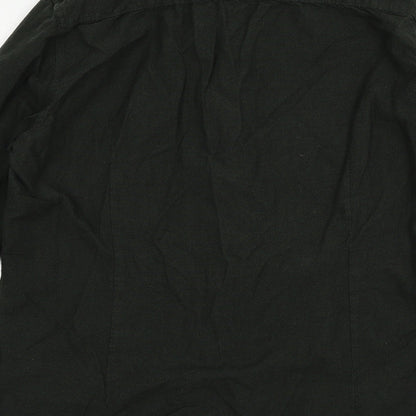 River Island Mens Green    Button-Up Size M