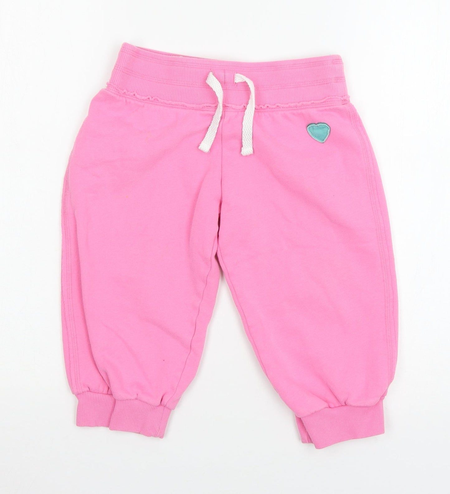 NEXT Girls Pink  Jersey Jogger Trousers Size 9 Months