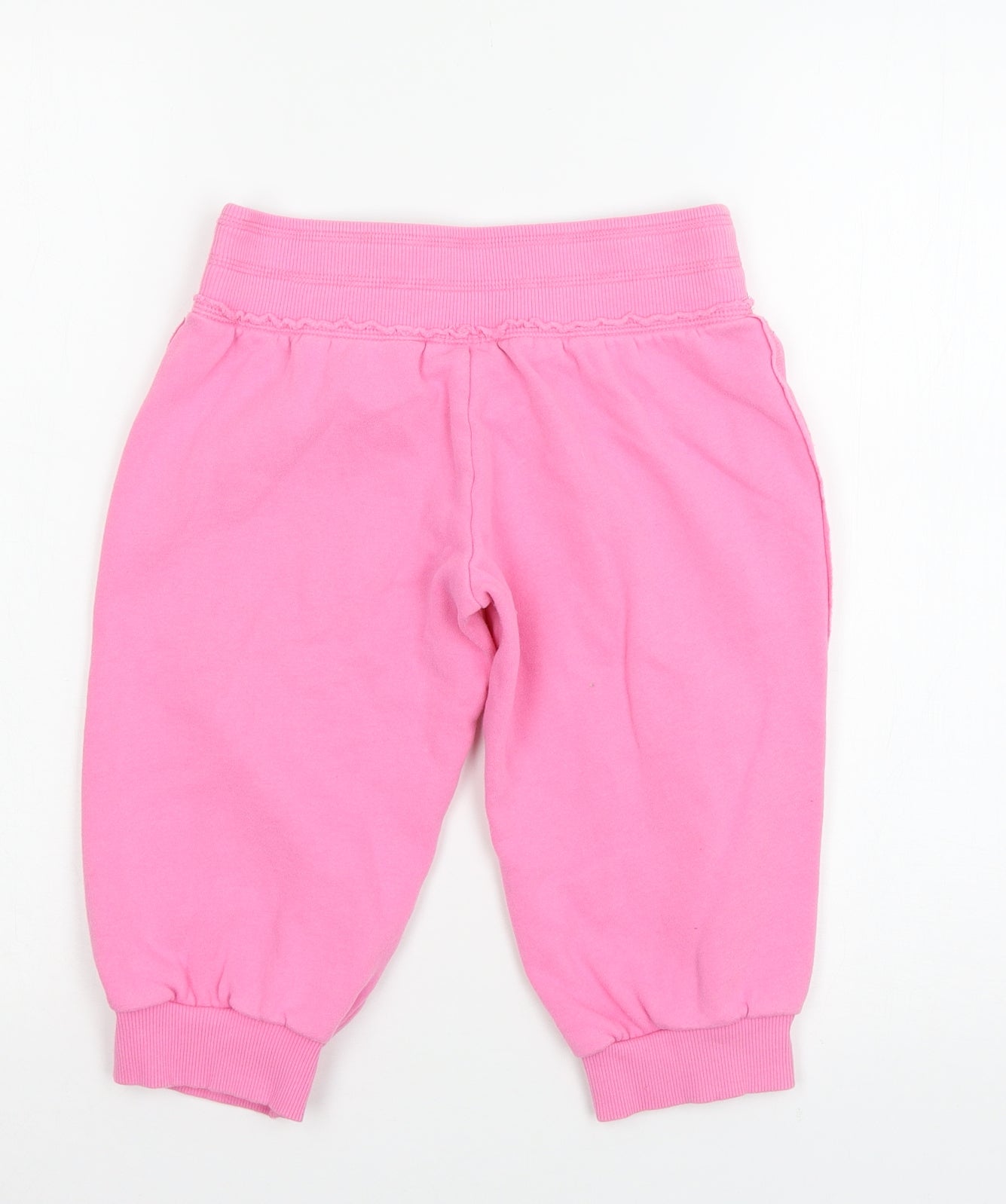 NEXT Girls Pink  Jersey Jogger Trousers Size 9 Months