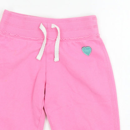 NEXT Girls Pink  Jersey Jogger Trousers Size 9 Months