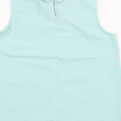 Candy Cou Girls Blue   Basic Blouse Size 12-13 Years