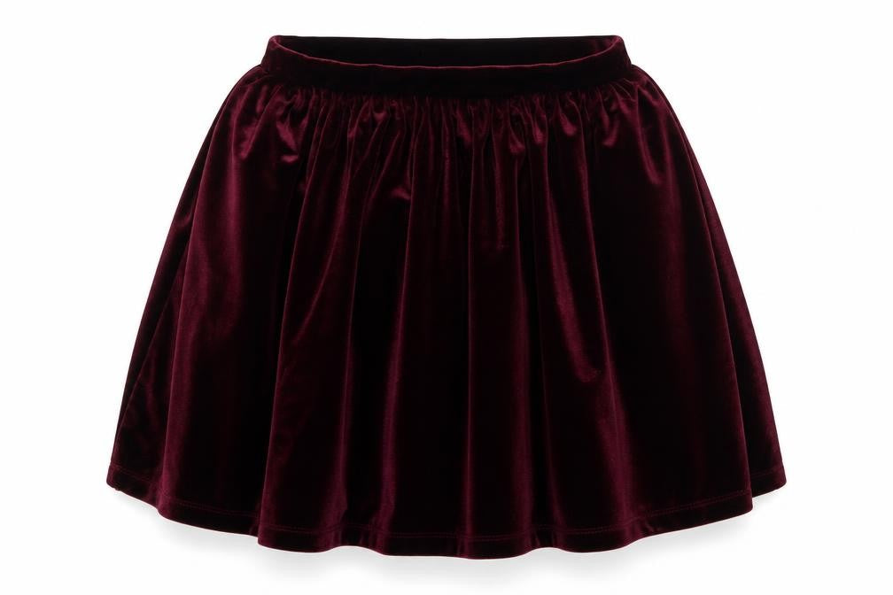 Womens UK Size 6 Topshop Flare Velour Skirt