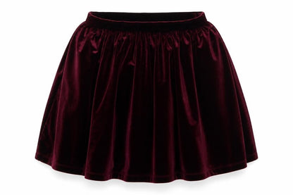 Womens UK Size 6 Topshop Flare Velour Skirt