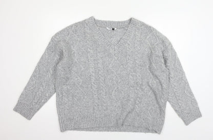 Womens UK Size 16 PEP & CO Grey Pullover Jumper