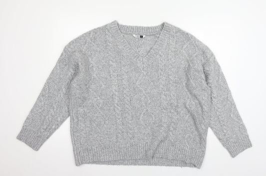 Womens UK Size 16 PEP & CO Grey Pullover Jumper