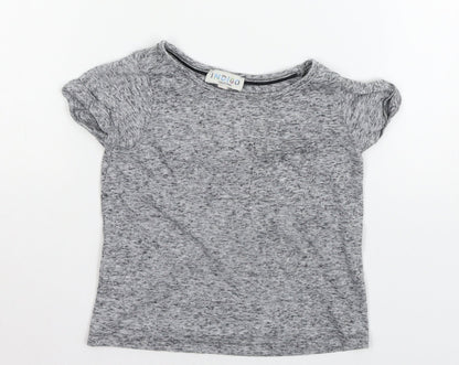 Indigo Girls Grey  Jersey Basic T-Shirt Size 4-5 Years