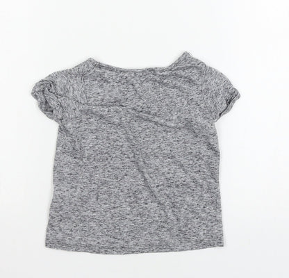 Indigo Girls Grey  Jersey Basic T-Shirt Size 4-5 Years
