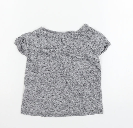 Indigo Girls Grey  Jersey Basic T-Shirt Size 4-5 Years