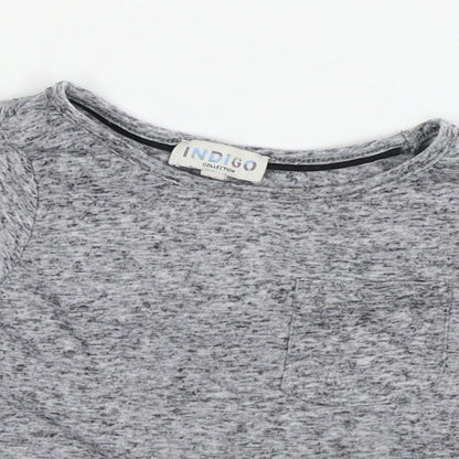 Indigo Girls Grey  Jersey Basic T-Shirt Size 4-5 Years