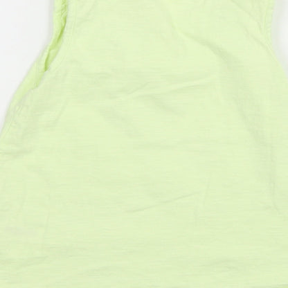 George Girls Green  Jersey Basic Tank Size 5-6 Years