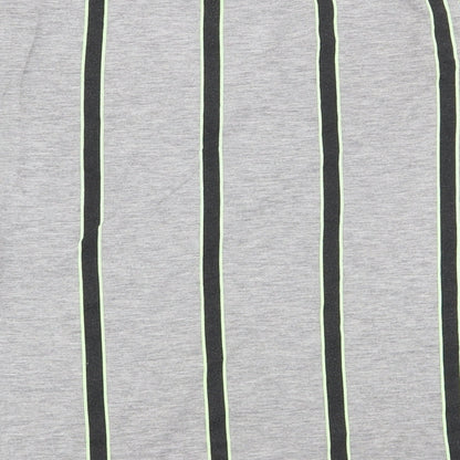 Primark Boys Grey Striped  Basic T-Shirt Size 8-9 Years