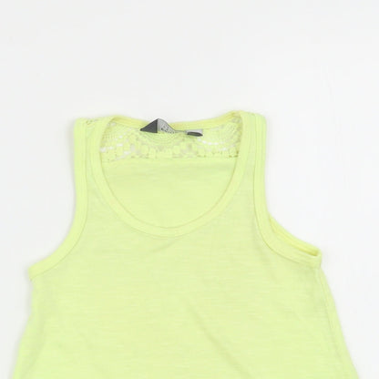 Primark Girls Yellow   Basic Tank Size 3-4 Years
