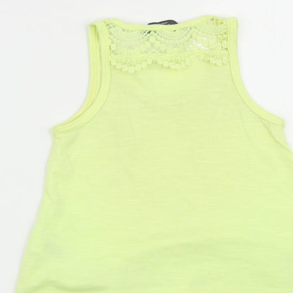 Primark Girls Yellow   Basic Tank Size 3-4 Years