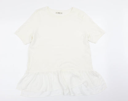TU Womens White   Pullover Jumper Size 14