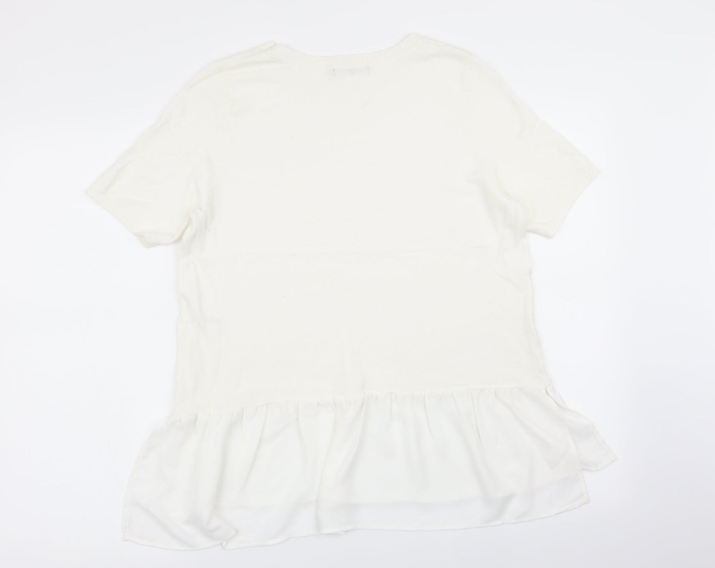 TU Womens White   Pullover Jumper Size 14