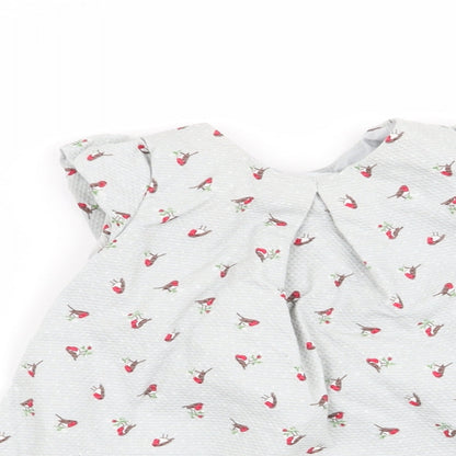 m Girls Grey   Fit & Flare  Size 0-3 Months