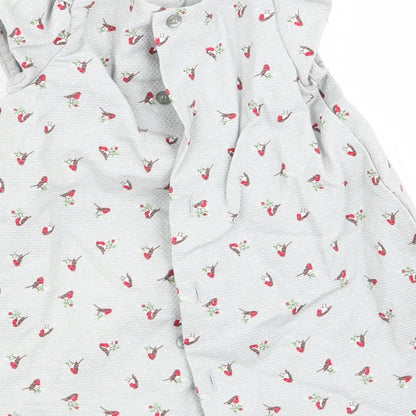 m Girls Grey   Fit & Flare  Size 0-3 Months