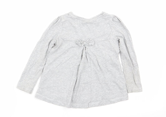TU Girls Grey   Basic T-Shirt Size 2-3 Years  - disney