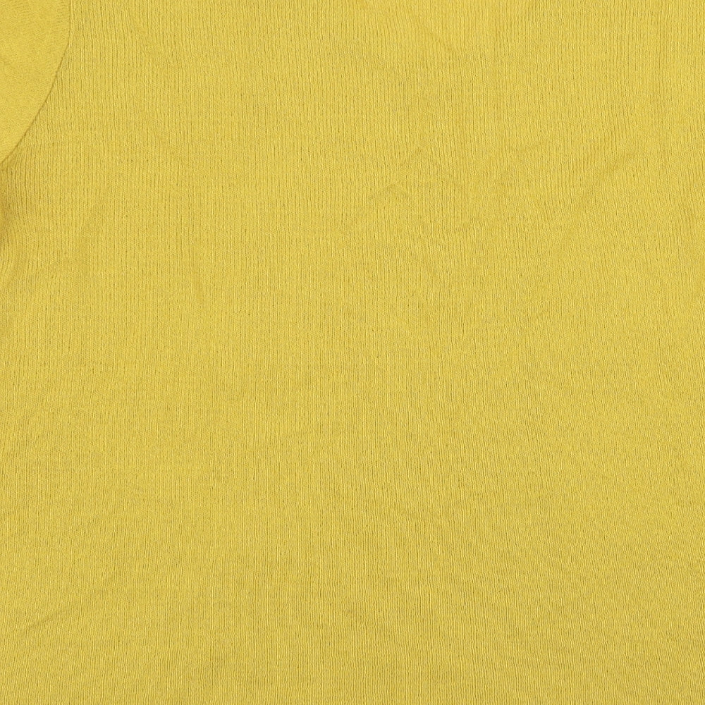 colourfield Womens Yellow   Basic T-Shirt Size XL