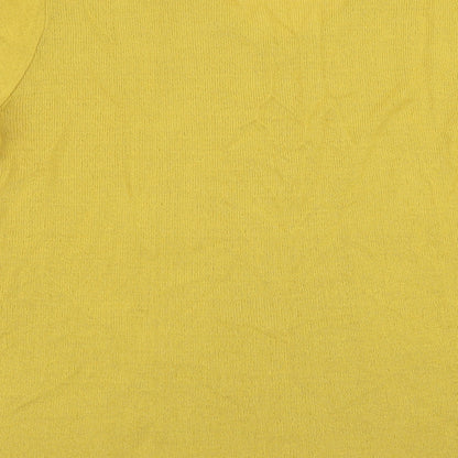 colourfield Womens Yellow   Basic T-Shirt Size XL