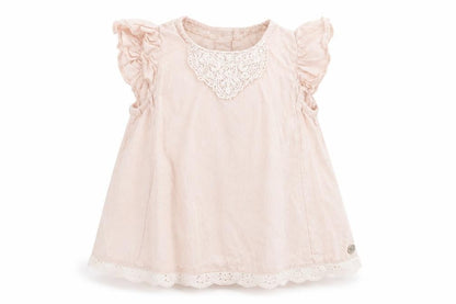 M Girls Pink Polka Dot  Fit & Flare  Size 9-12 Months