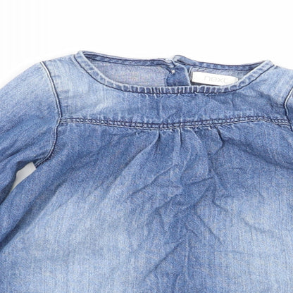 NEXT Girls Blue   Fit & Flare  Size 9-12 Months