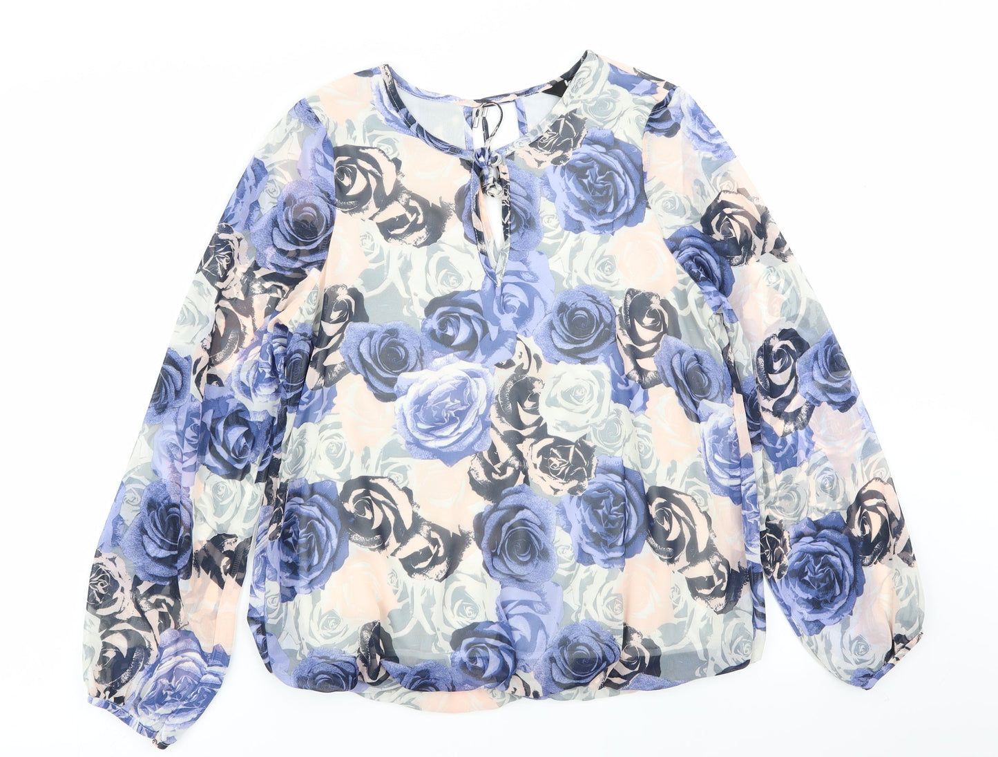 Womens UK Size 12 K&D Multicoloured Basic Blouse