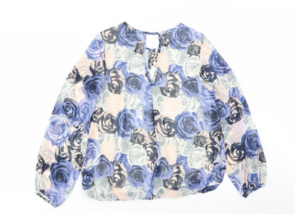 Womens UK Size 12 K&D Multicoloured Basic Blouse