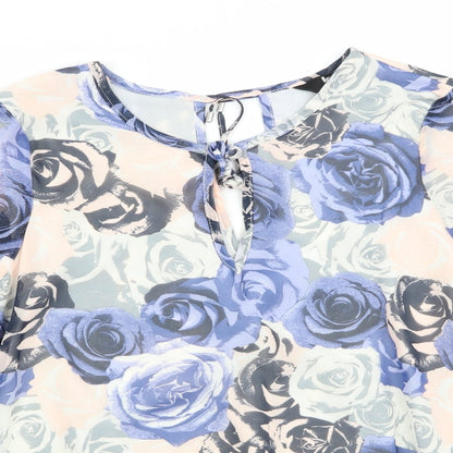 Womens UK Size 12 K&D Multicoloured Basic Blouse