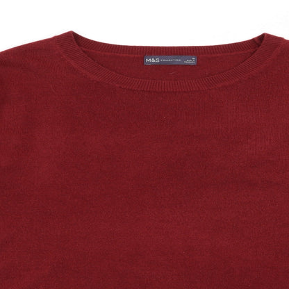 Womens UK Size 20 M&s Red Pullover Jumper