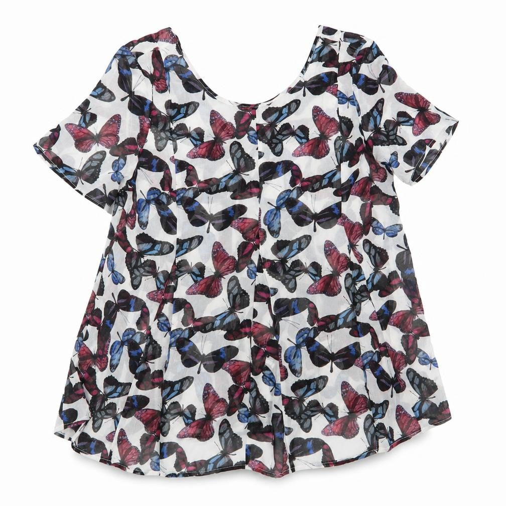 Womens UK Size 8 NEXT Multicoloured Basic Blouse