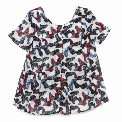 Womens UK Size 8 NEXT Multicoloured Basic Blouse